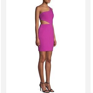 Likely Portia‎ Purple Studded Cut Out Mini Dress Size 10